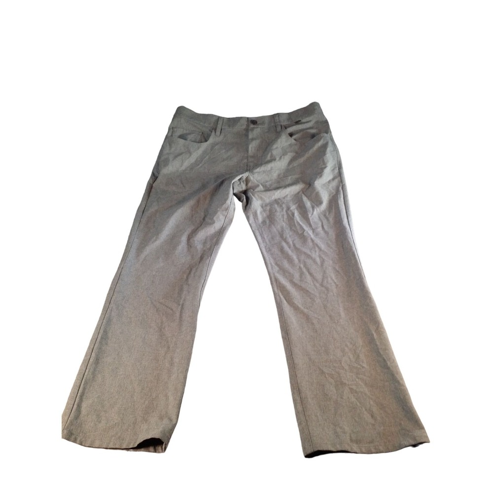 Travis Mathew Open To Close Golf Pants Men Sz 36 Gray Straight Leg Athleisure
